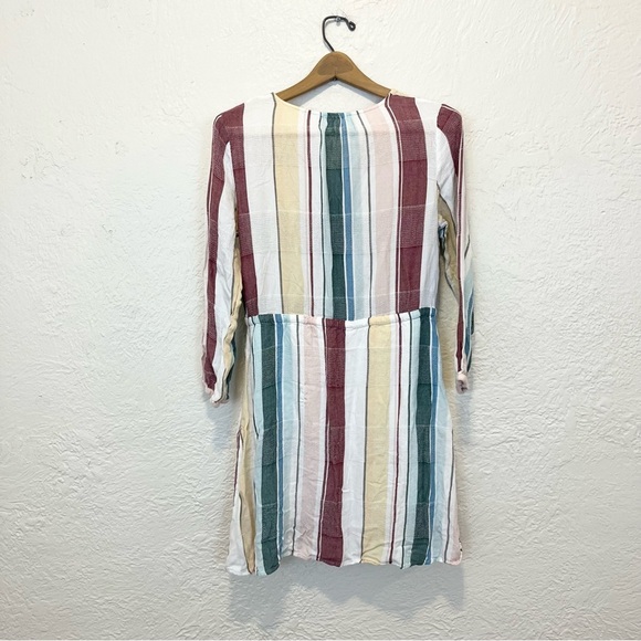 Rails Anthropologie Becca Faux Wrap Dress Cusco Striped XS - Picture 6 of 8